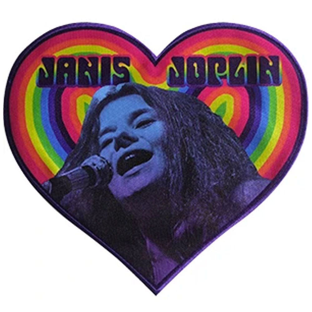 JANIS JOPLIN ジャニスジョプリン (追悼 55年 ) - Heart / バックパッチ / ワッペン - PGS